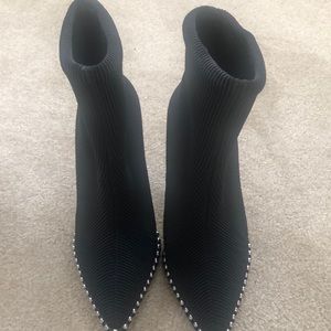 New Alexander Wang Eric Stretch Plisse Booties